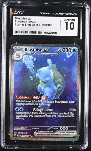 2023 Scarlet & Violet #200/165 Blastoise ex CGC 10