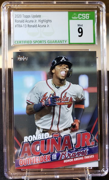 2020 Topps Update Ronald Acuna Jr Highlights #TRA-13 CSG Mint 9 Atlanta Braves