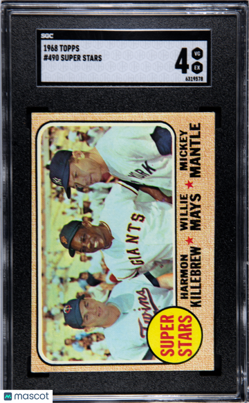 1968 Topps Super Stars #490 SGC 4