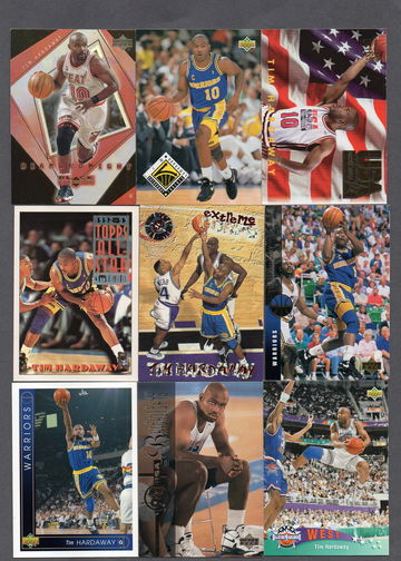 Tim Hardaway Basketball Card NBA Lot (15) - Warriors Heat HOF Nice Variety