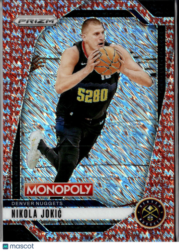 2025 Panini Prizm Monopoly Nikola Jokić #55 Red Shimmer /100