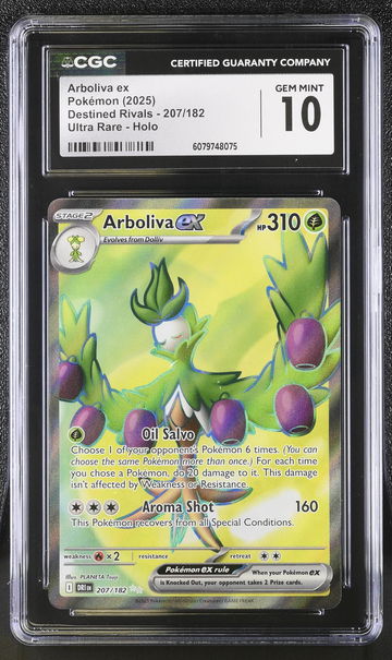 2025 Pokemon #207/182 Arboliva ex Destined Rivals CGC 10