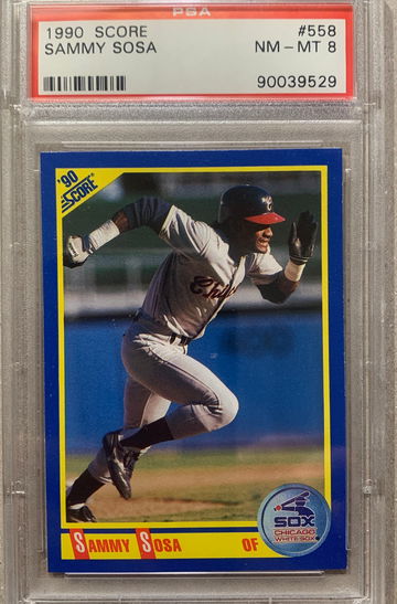 1990 Score Sammy Sosa RC #558