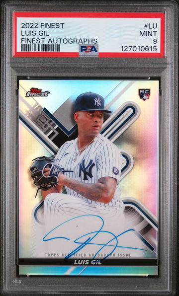 2022 Finest Autograph Luis Gil #FALU PSA 9
