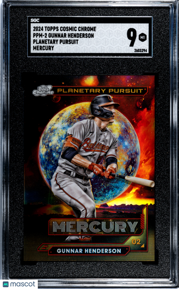 2024 Topps Cosmic Chrome Gunnar Henderson #PPM-2 Planetary Pursuit Mercury SGC 9