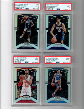 2019-20 Panini Prizm PSA 9 Silver Lot