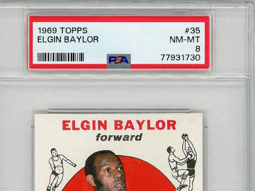 1969 Topps Elgin Baylor #35 8 PSA 8