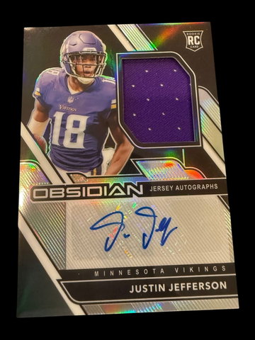 2020 Obsidian | Rookie Justin Jefferson | Auto Patch | 77/150 | #209