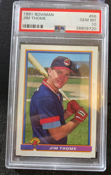 Jim Thome Psa 10 Indians hof