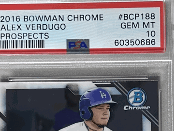 2016 Bowman Chrome Prospects Alex Verdugo #BCP188 PSA 10