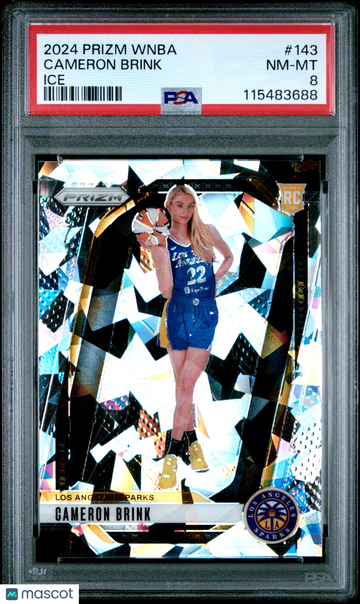 2024 Panini Prizm WNBA Cameron Brink #143 Ice PSA 8