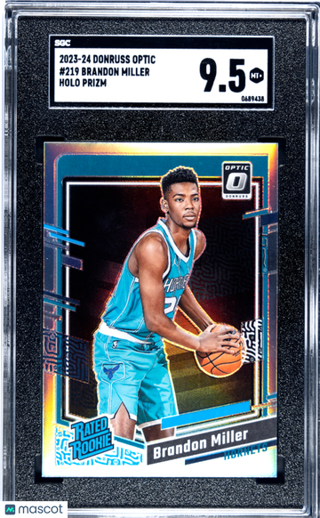 2023 Donruss Optic Brandon Miller #219 Holo Prizm SGC 9.5