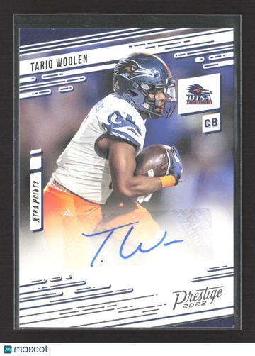 2022 Panini Chronicles Prestige Draft Picks Xtra Points Tariq Woolen #PX-TWO Auto
