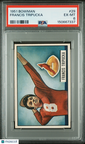 1951 Bowman Francis Tripucka #29 Vintage Stock PSA 6