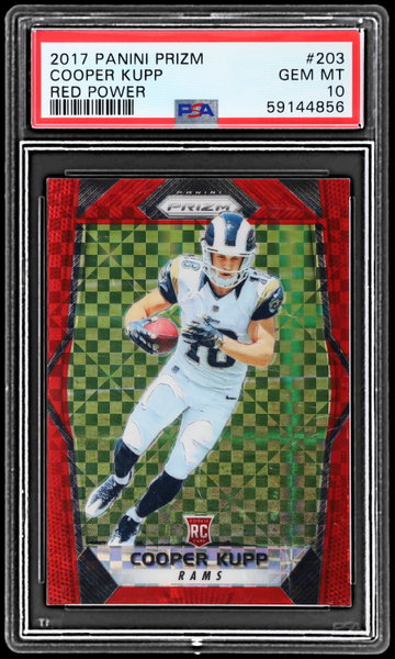 2017 Panini Prizm Cooper Kupp Red Power Prizm PSA 10 RC