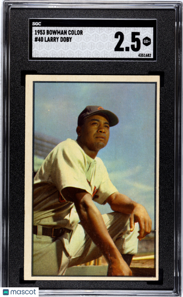 1953 Bowman Color Larry Doby #40 SGC 2.5