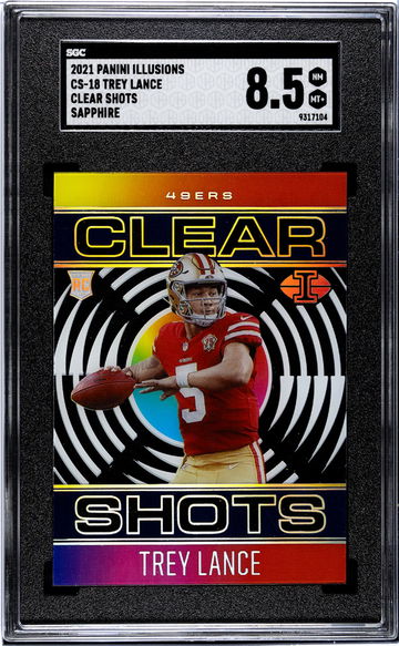 2021 Panini Illusions Sapphire Trey Lance #CS-18 RC SGC 8.5