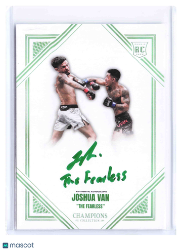 2024 Champions Collection UFC Auto Green RC Joshua Van #JV-A