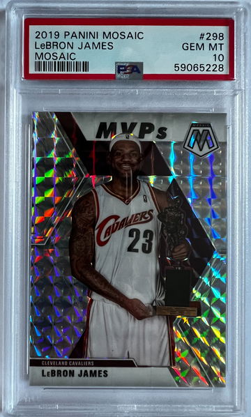2019 Panini Mosaic LeBron James Mosaic PSA 10