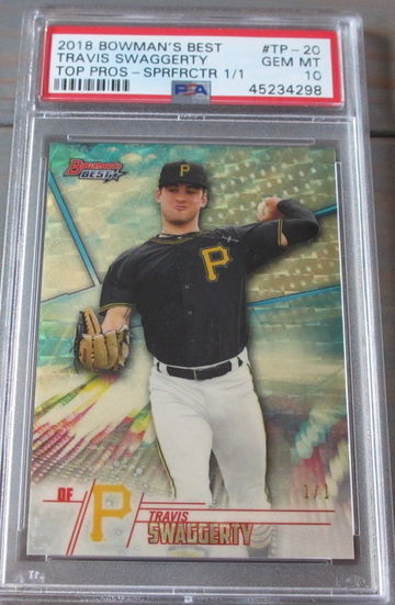 Travis Swaggerty 1/1 PSA 10 Superfractor 2018 Bowman's Best Top Prospect TP-20