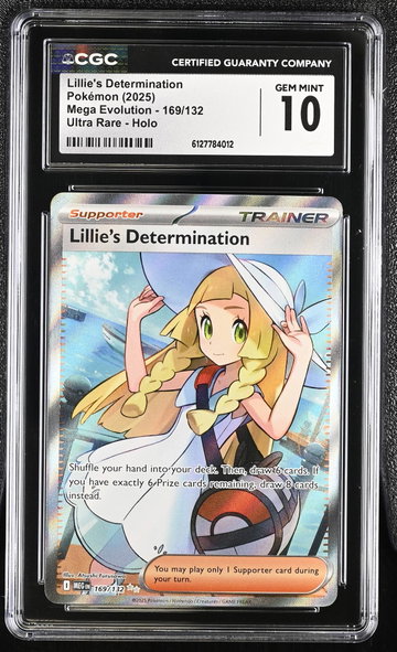 2025 Mega Evolution #169/132 Lillie's Determination Ultra Rare - Holo CGC 10
