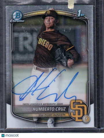 2025 Bowman Humberto Cruz #CPA-HC Chrome Prospects Autographs AU