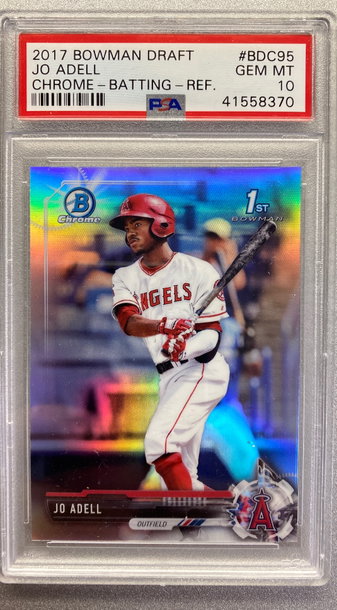 JO ADELL 2017 TOPPS CHROME REFRACTOR ROOKIE PSA 10 GEM MINT 