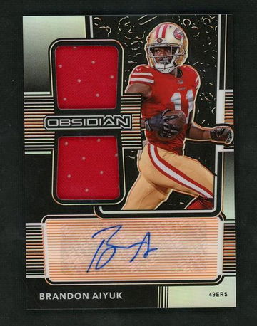 2020 Panini Obsidian Rookie Jersey Ink Brandon Aiyuk #RJI-10 Auto /99