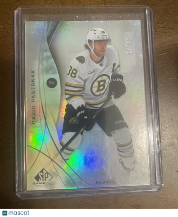 2024-25 Upper Deck SP Game Used - [Base] - Rainbow Foil David Pastrnak #75 Rainbow Foil Short Print