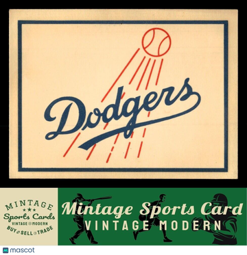 1961 Fleer Baseball Greats (F418-3) Los Angeles Dodgers #NNO Team Logo Decals