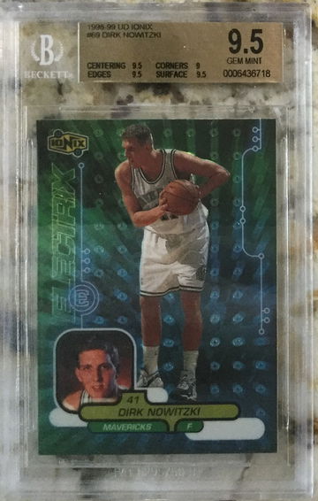 1998 Upper Deck Ionix Dirk Nowitzki BGS 9.5