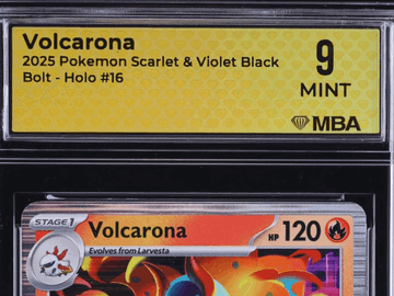 2025 Pokemon Scarlet & Violet Black Bolt Volcarona Holo MBA 9 #16