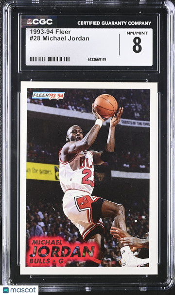 1993-94 Fleer Michael Jordan #28 CGC 8