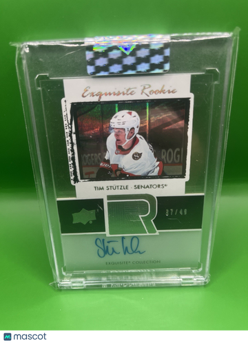 2020-21 Upper Deck Tim Stutzle #ET-TS Clear Rookie Upper Deck