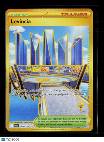 2025 Black Bolt Levincia Gold Secret Rare UR #244/182