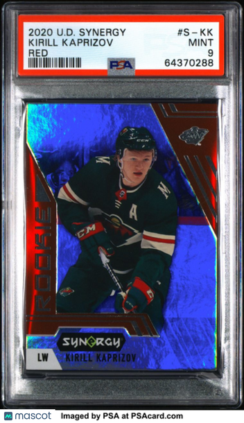 2020 Upper Deck Synergy Kirill Kaprizov #S-KK Rookie Red PSA 9