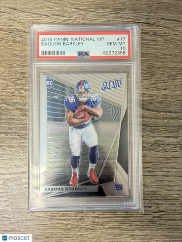 2018 Panini National Vip Saquon Barkley #17 PSA 10