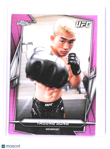 2026 Topps Chrome UFC Yadong Song #45 Pink /250