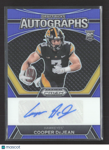 2024 Panini Prizm Draft Picks Cooper DeJean #DPA-CDN Blue /149 RC