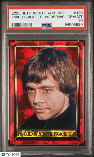 2023 Topps Chrome Sapphire Star Wars Return Of The Jedi Twrd Bright Tomorrows #130 PSA 10