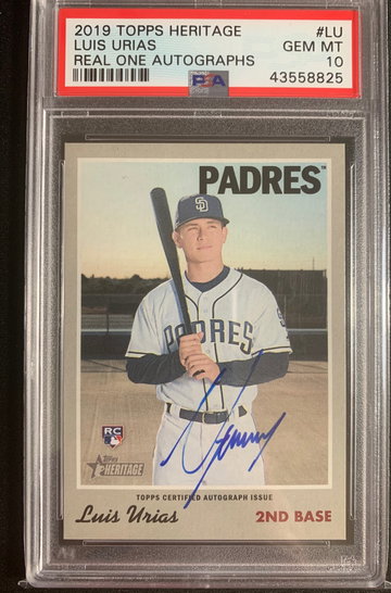 2019 Heritage Real One Auto Luis Urias PSA 10