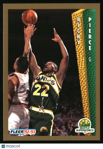 1992-93 Fleer Ricky Pierce #217 Seattle SuperSonics