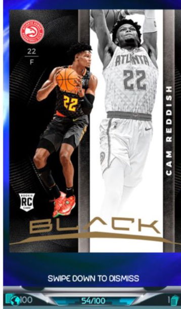 2019 Panini Dunk Black Cam Reddish /100 RC