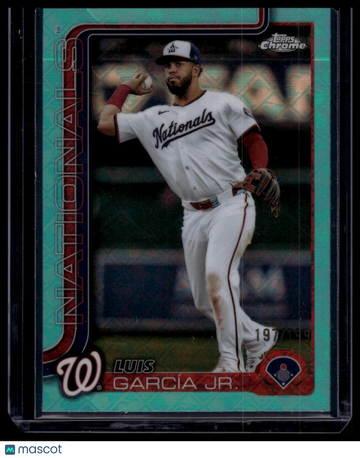 2025 Topps Chrome Luis García Jr. #269 Aqua Refractors SN