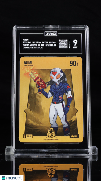 2025 Bo Jackson Battle Arena Alien #DBF-98 Orange Battlefoil TAG 9