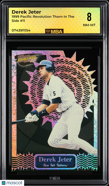 1999 Pacific Revolution Thorn In The Side Derek Jeter #11 MBA 8