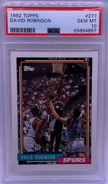 1992 TOPPS DAVID ROBINSON PSA 10  #277 POP 39