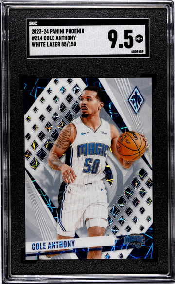 2023-24 Panini Phoenix White Lazer Cole Anthony #214 /150 SGC 9.5