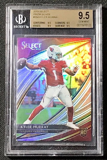 Kyler Murray 2019 Select Field Level Silver #204 BGS 9.5 True Gem (0011976122)