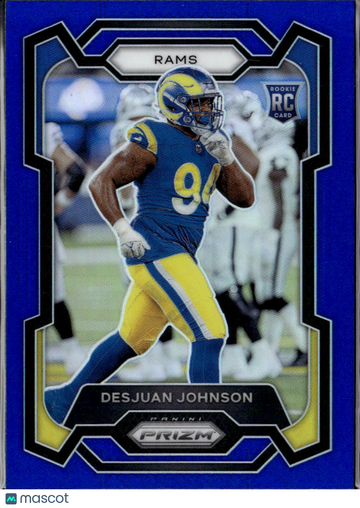 Desjuan Johnson 2023 Panini Prizm RC Blue Los Angeles Rams
